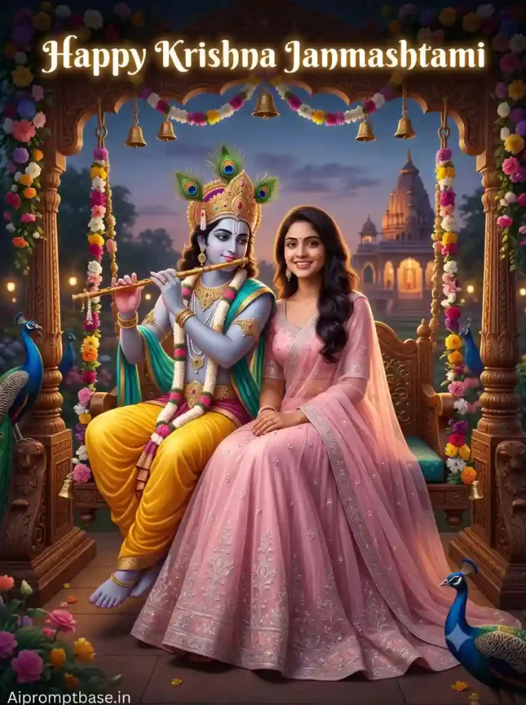 Krishna Janmashtami AI Photo Prompt