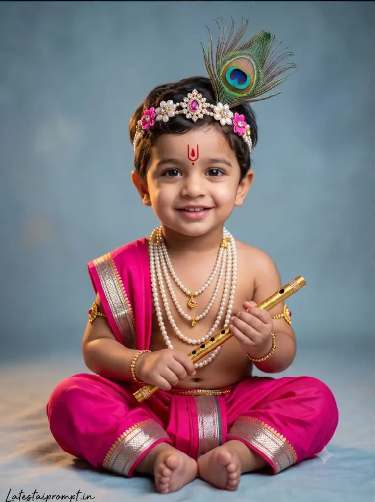 Krishna Janmashtami AI Photo Prompt