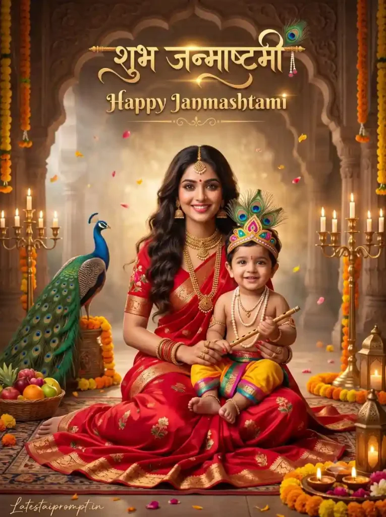 Krishna Janmashtami AI Photo Prompt