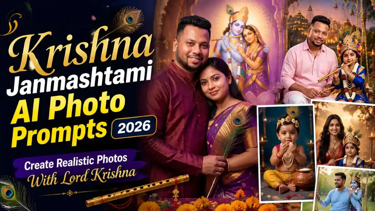 Krishna Janmashtami AI Photo Prompt